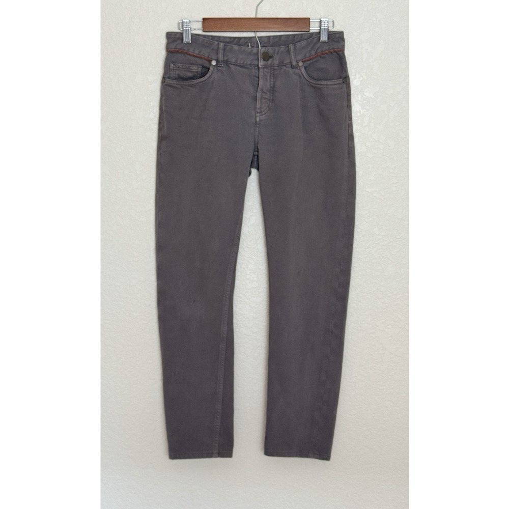 Loro Piana Mens Slim Fit Stretch Jeans Cotton Blend Italian Denim Luxury, 42